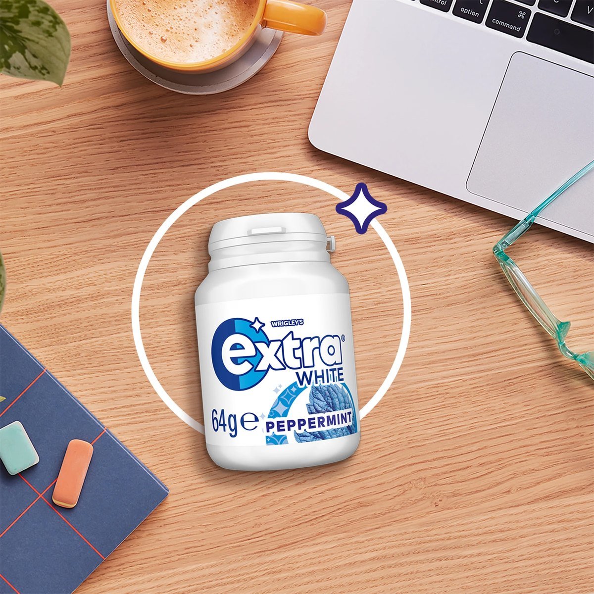 WRI EXTRA WHITE PEPPERMINT BOTTLE 64g
