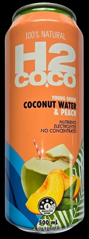 H2 COCO PEACH COCONUT WATER 500ml 12units