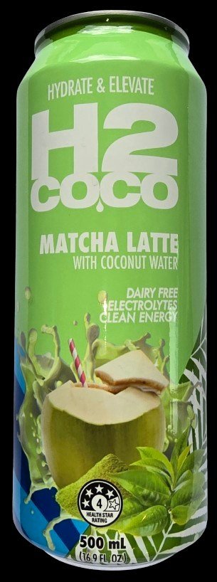 H2 COCO MATCHA LATTE COCONUT WATER 500ml 12units