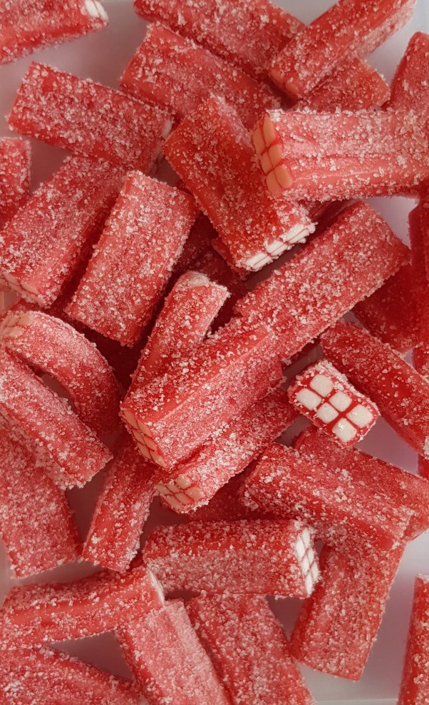 DAMEL STRAWBERRY SOUR BRICKS 1 kg