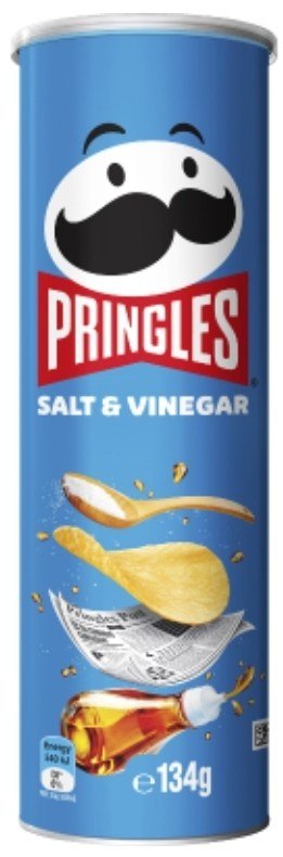 PRINGLES SALT/VINEGAR 134g 6units