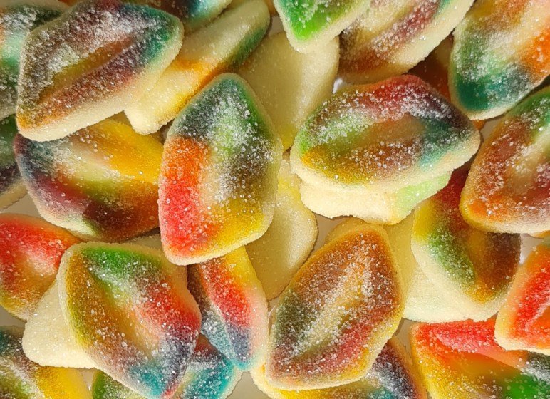 DL SOUR MULTICOLOUR LIPS 1kg