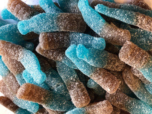 DUT SOUR BLUEBERRY COLA BOTTLES 2kg