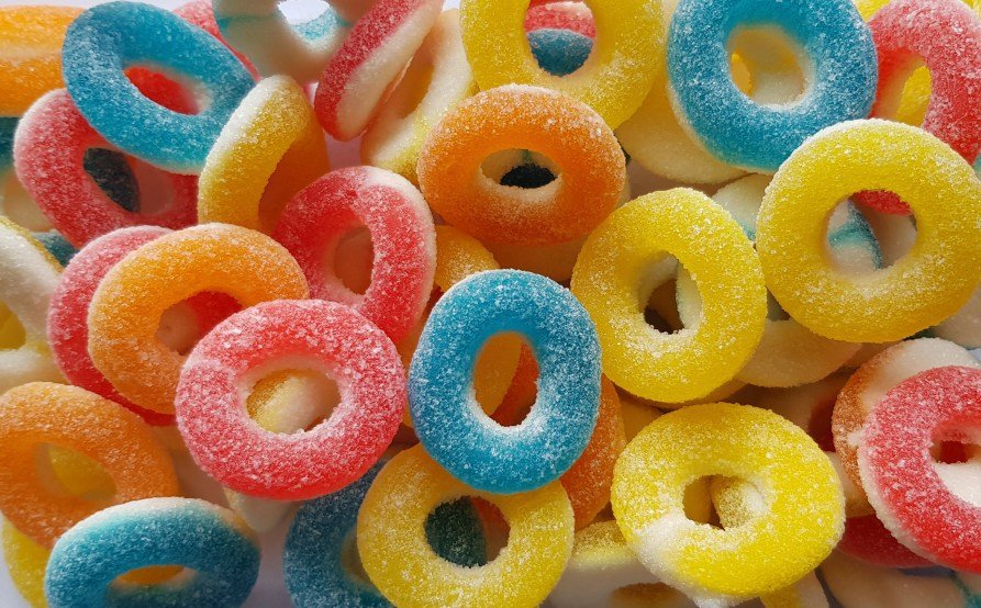 SOUR RINGS ASSORTED 2kg