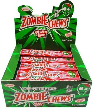 ZOMBIE CHEW SOUR WATERMELON 28g 72units