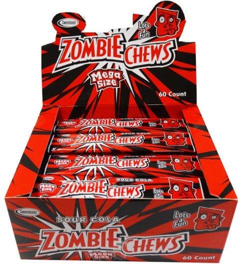 Zombie CHEW SOUR COLA 28g 72 units