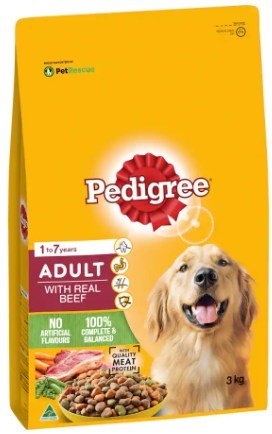 PEDIGREE REAL BEEF 3kg