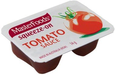 MASTERFOODS SAUCE TOMATO SQUEEZE ON 14g 100units