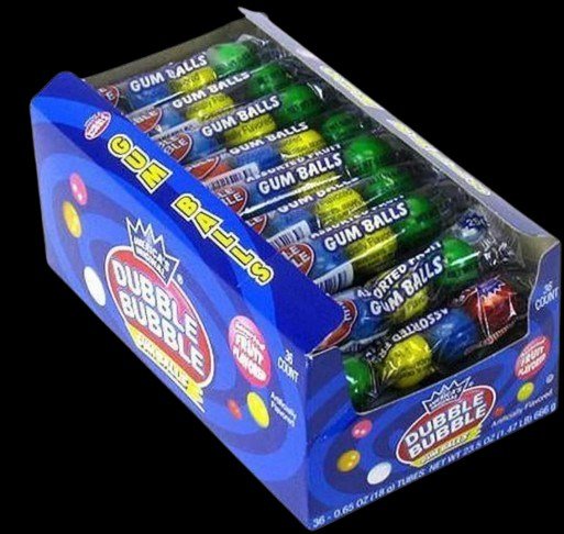 DUBBLE BUBBLE 4 GUM BALL TUBES 18g 36units