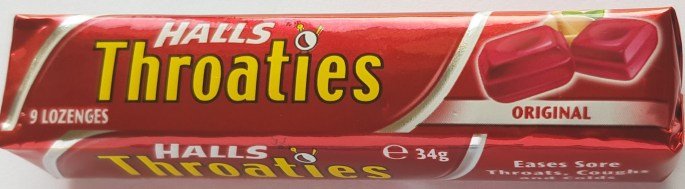 HALL THROATIES ORIGINAL 34g 20units