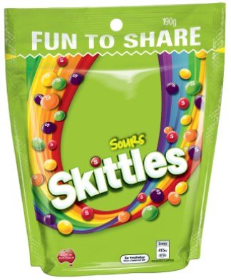 SKITTLES SOUR LARGE BAG 190g