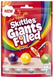 SKITTLES GIANT FILLED FRUITS LARGE BAG 125g