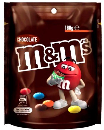 M&M MILK LARGE BAG 180g