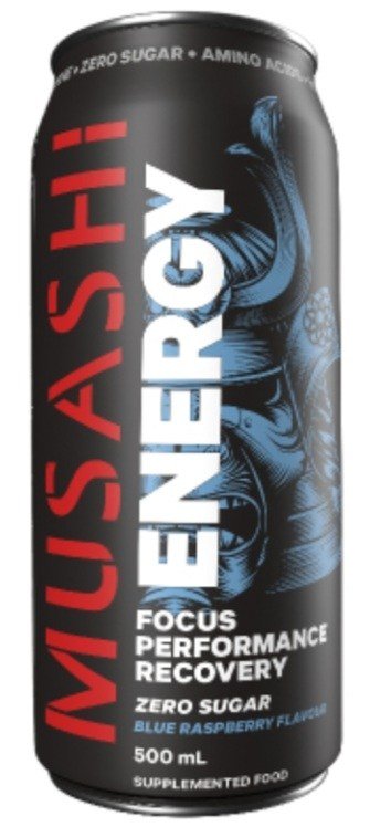 MUSASHI ZERO SUGAR BLUE RASPBERRY 500ml