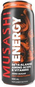 MUSASHI ENERGY ZERO SUGAR MANGO 500ml 12units