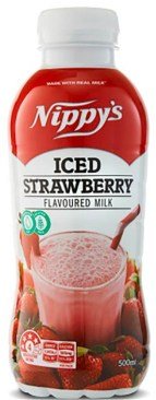 NIPPY'S BOTTLE STRAWBERRY 500ML 12units