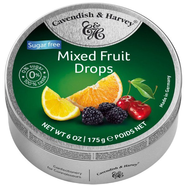 C&H MIX FRUIT SUGAR FREE 175g 10units