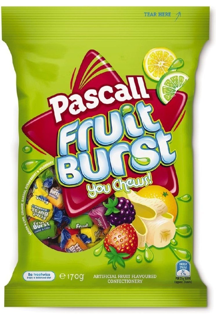 PASCALL FRUIT BURSTS 170g