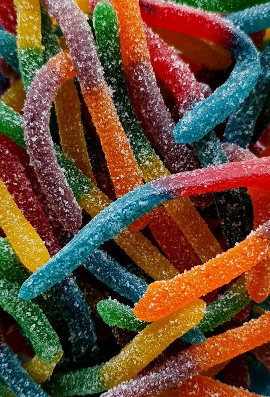 RAINBOW SOUR GLOWORMS 1kg