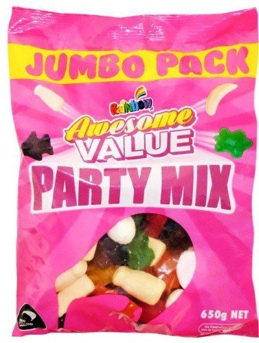 RAINBOW AWESOME VALUE PARTY MIX 650g 12units