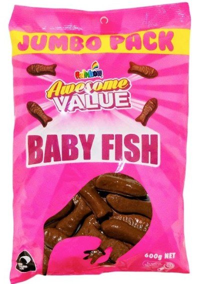 RAINBOW AWESOME VALUE BABY FISH 600g 12units