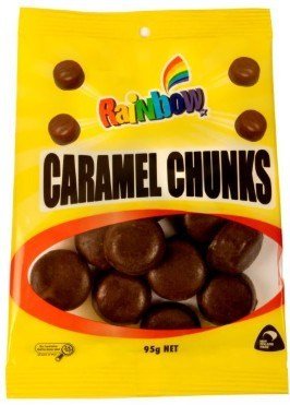 RAINBOW CARAMEL CHUNKS 95g 20units