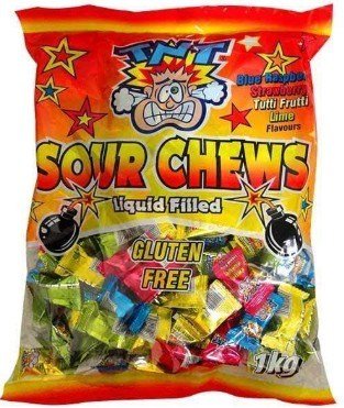 RED TNT SOUR CHEWS 500g